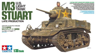 TAMIYA 35360 1:35 US Light Tank M3 Stuart - Late Production