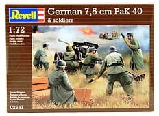 REVELL 02531 1:72 German 7,5cm PAK 40 & Soldiers