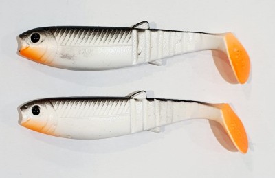 SAVAGE GEAR CANNIBAL 8cm - WHITE & BLACK (op. 2szt) [61848] 