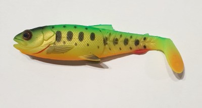 Savage Gear CRAFT CANNIBAL 8,5cm - FIRE TIGER PADDLETAIL [71809] 