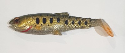 Savage Gear CRAFT CANNIBAL 8,5cm - OLIVE PEARL SILVER SMOLT PADDLETAIL [71807] 