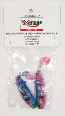 SAVAGE GEAR CANNIBAL 8cm - BLUE PINK SMOLT UV (op. 2szt) [71913] 