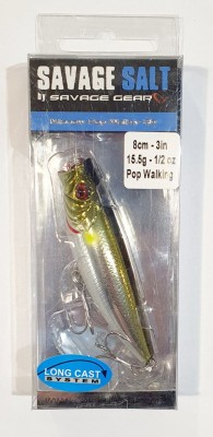 Y SG 64089 POPPER 3D MINNOW 8 14g F MIR