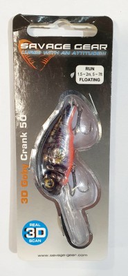Y SG 62165 3D GOBY CRANK 5cm 7g RED&BLAC