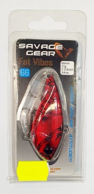 WOBLER SAVAGE GEAR FAT VIBES 66mm 21g RED CRAYFISH [48608] 