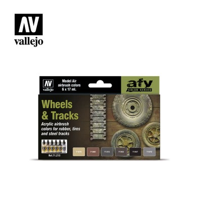 VALLEJO 71213 Wheels & Tracks [PAINT SET]