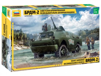 ZVEZDA 3638 1:35 Soviet Armored Reconnaissance Vehicle BRDM-2