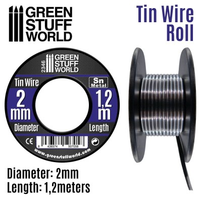 GSW 2346 Flexible tin wire roll 2mm (elastyczny drut cynowy)