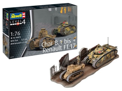REVELL 03278 1:72 Char. B.1 bis - Renault FT.17