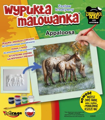 Wypukła Malowanka Konie - Appalosa (63041) Zestaw Kreatywny