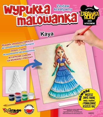 Wypukła Malowanka Księżniczka - Kaya (68002) Zestaw Kreatywny 
