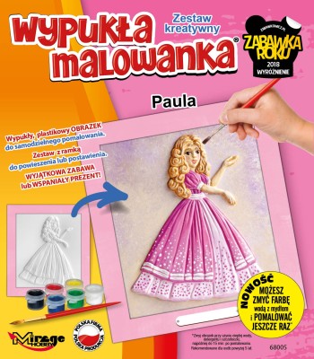 Wypukła Malowanka Księżniczka - Paula (68005) Zestaw Kreatywny 