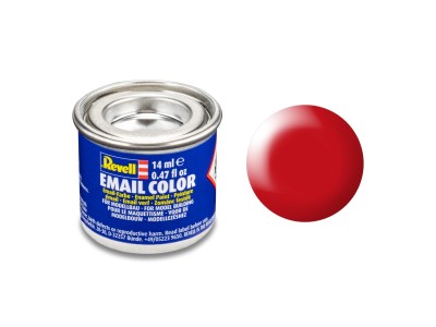 REVELL ENAMEL 32332 LUMINOUS RED [SEMI-GLOSS] 14ml (RAL3026) 
