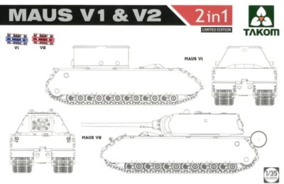 TAKOM 2050X 1:35 Maus V1 & V2 (2 in 1) Limited edition