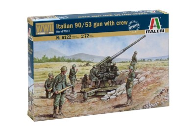 ITALERI 6122 1:72 ITALIAN 90/53 GUN WITH CREW