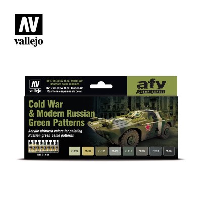 VALLEJO 71621 Cold War & Modern Russian Green Patterns [PAINT SET]