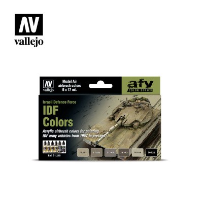 VALLEJO 71210 AFV Color Series - IDF Colors [PAINT SET]