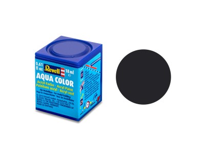 REVELL AQUA 36106 TAR BLACK MAT 18ml