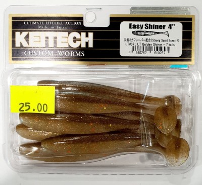 KEITECH EASY SHINER 4" (10cm) LT#37 Golden Shiner opak.- 7szt.