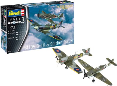REVELL 03710 1:72 Bf109G-10 & Spitfire Mk.V - Combat Set