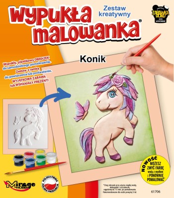 Wypukła Malowanka Mały – Konik (61706) Zestaw Kreatywny