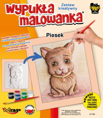 Wypukła Malowanka Mały – Piesek (61708) Zestaw Kreatywny