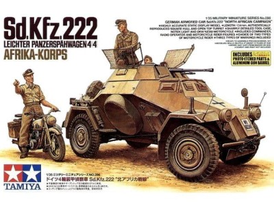 TAMIYA 35286 1:35 Sd.Kfz.222 Leichter Panzerspahwagen 4x4 Afrika Korps