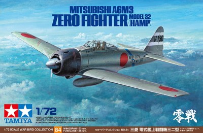 TAMIYA 60784 1:72 A6M3 ZERO MODEL32 (HAMP)