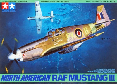 TAMIYA 61047 1:48 NORTH AMERICAN RAF MUSTANG III