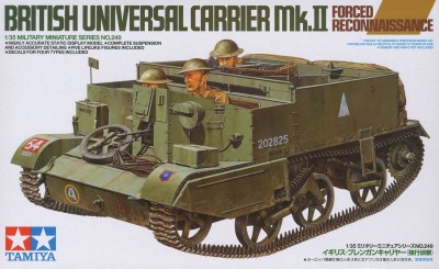 TAMIYA 35249 1:35 British Universal Carrier Mk.II Forced Reconnaissance