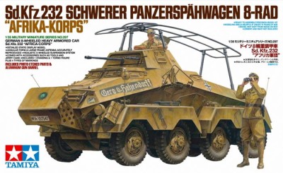 TAMIYA 35297 1:35 German 8-Wheeled Heavy Armored Car Sd.Kfz.232 "Africa-Corps"