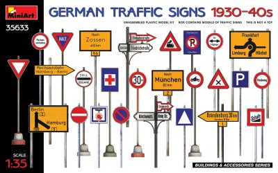 MINIART 35633 1:35 German Traffic Signs 1930-40's