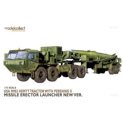 MODELCOLLECT UA72166 1:72 M983 Hemtt Tractor With Pershing II Missile Launcher 