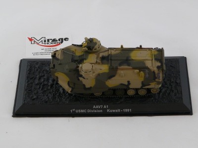 DIE-CAST #18 1:72 AAV7 A1  1ST USMC DIVISION KUWAIT - 1991