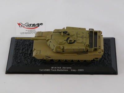 DIE-CAST #2 1:72 M1A1HA ABRAMS  1ST USMC TANK BATTALION IRAQ - 2003