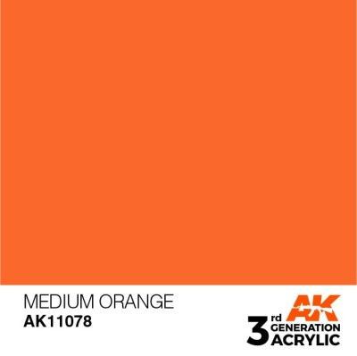 AK 11078 3GA MEDIUM ORANGE (STANDARD) 17ml