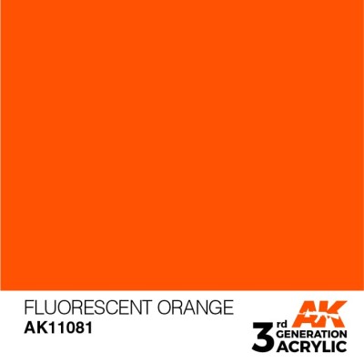 AK 11081 3GA FLUORESCENT ORANGE (STANDARD) 17ml