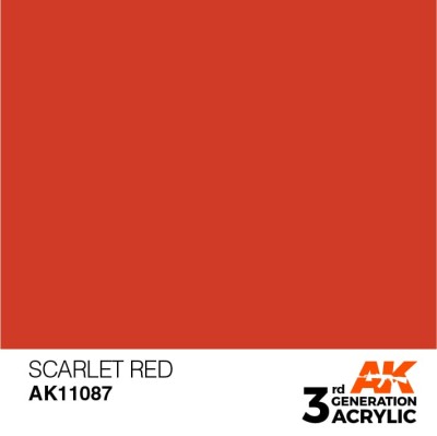 AK 11087 3GA SCARLET RED (STANDARD) 17ml