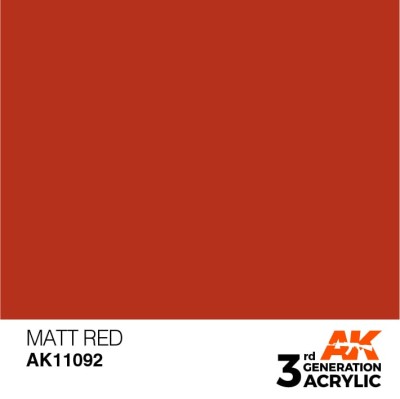AK 11092 3GA MATT RED (STANDARD) 17ml