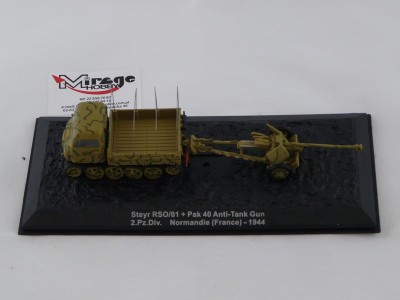 DIE-CAST #38 1:72 STEYR RSO/01 + PAK 40 ANTI-TANK GUN  2.PZ.DIV NORMANDIE (FRANCE) - 1944