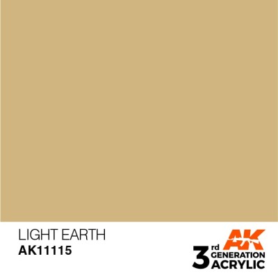 AK 11115 3GA LIGHT EARTH (STANDARD) 17ml