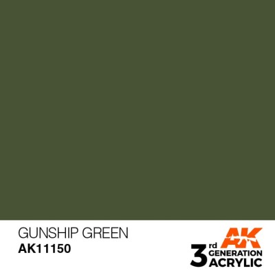 AK 11150 3GA GUNSHIP GREEN (STANDARD) 17ml