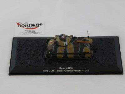 DIE-CAST #52 1:72 SOMUA S35  1ERE DLM SAINT-OUEN (FRANCE) - 1940