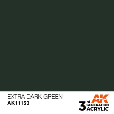 AK 11153 3GA EXTRA DARK GREEN (STANDARD) 17ml