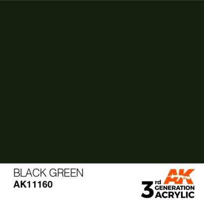 AK 11160 3GA BLACK GREEN (STANDARD) 17ml