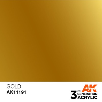 AK 11191 3GA GOLD (METALLIC) 17ml