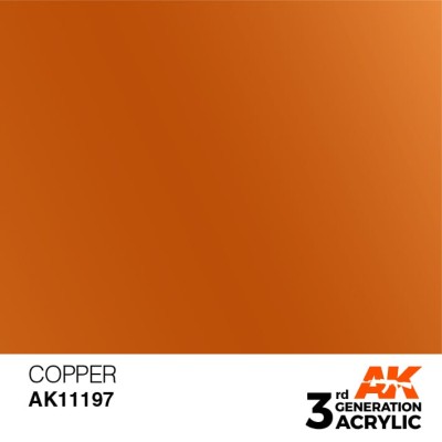 AK 11197 3GA COPPER (METALLIC) 17ml