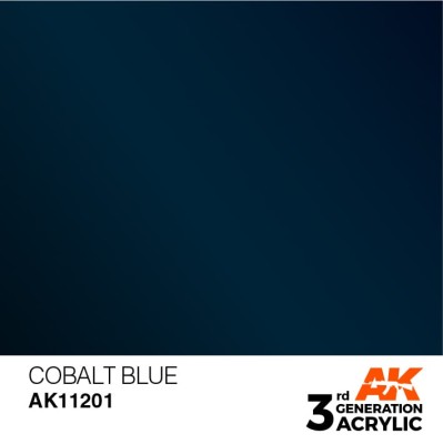AK 11201 3GA COBALT BLUE (METALLIC) 17ml