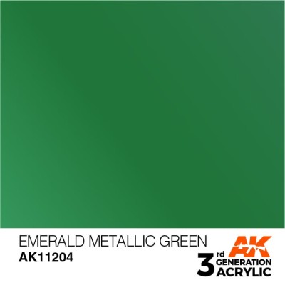 AK 11204 3GA EMERALD METALLIC GREEN 17ml