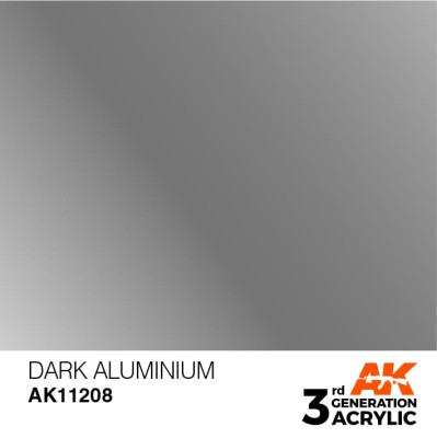 AK 11208 3GA DARK ALUMINIUM (METALLIC) 17ml